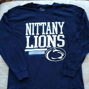 Men's Large PSU Nittany Lions Long Sleeve Navy